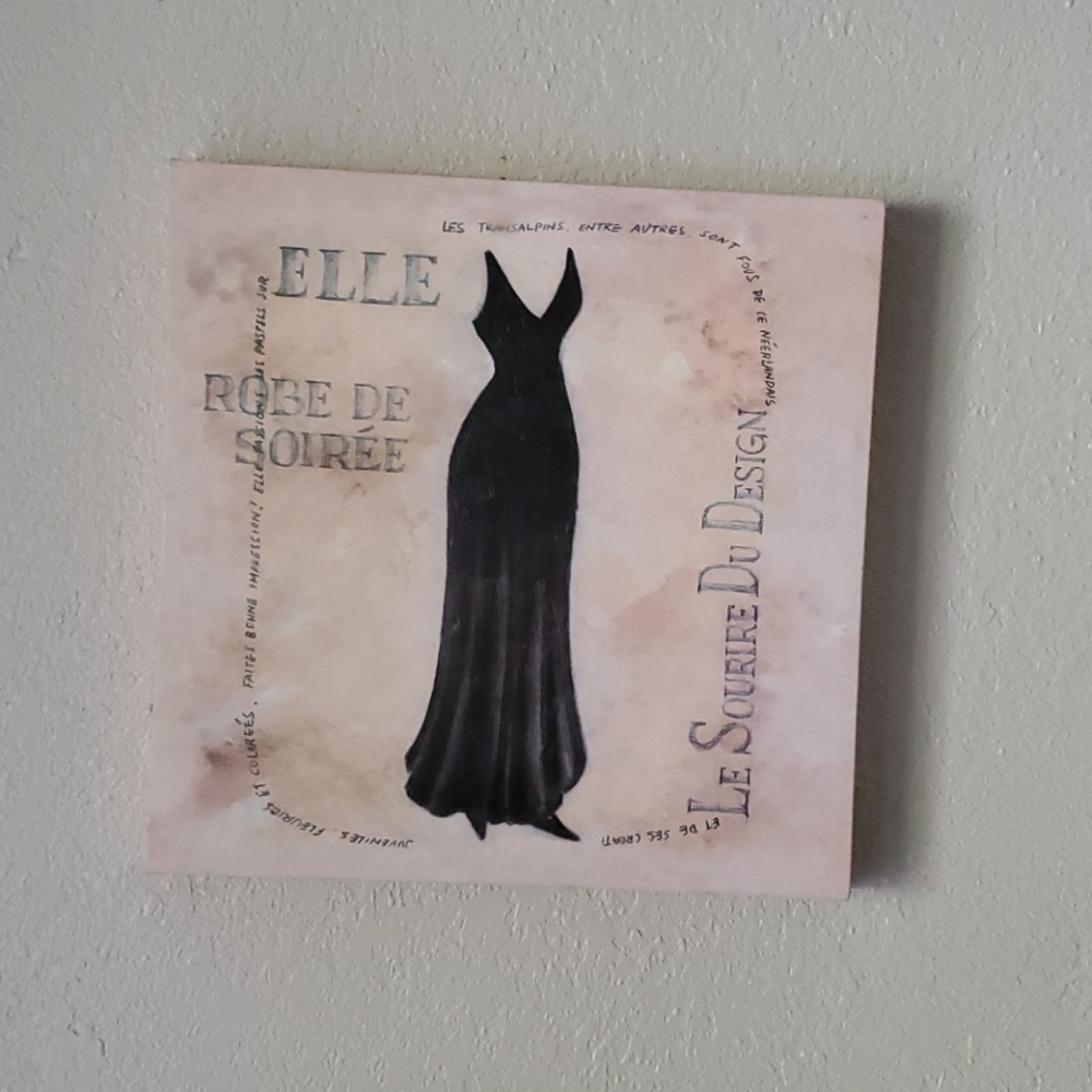 Elle canvas picture frame